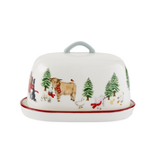Butter Dish Christmas On The Farm