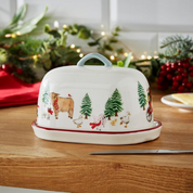 Butter Dish Christmas On The Farm