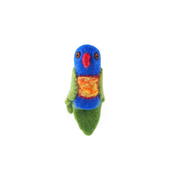 Handmade Felted Finger Puppet Lorikeet