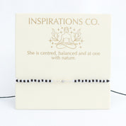 Inspiration Bracelet Silver, Black and White