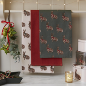Heritage Hare 3 Pack Of Tea Towels