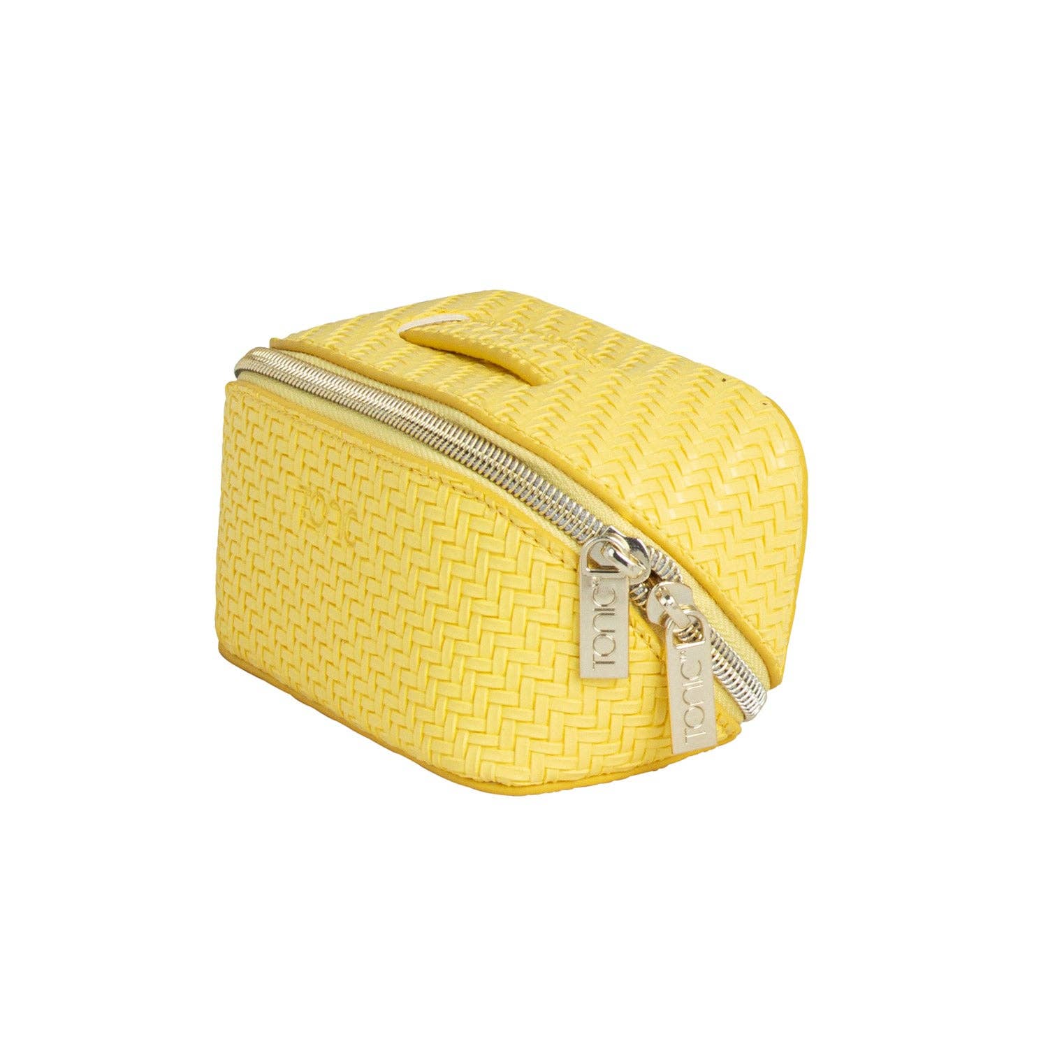 Herringbone Beauty Bag Small Lemon