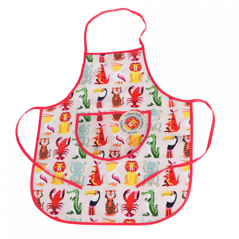 Children's Apron Colourful Creatures