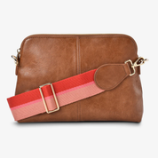 Burbank Crossbody Large Tan Pebble
