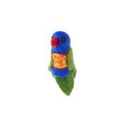 Handmade Felted Finger Puppet Lorikeet