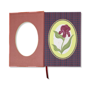 Framed Floral Die-Cut Bound Journal Iris