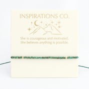 Inspiration Bracelet Green Tort and Gold