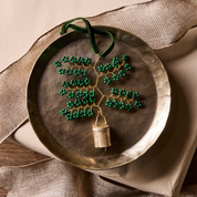 Hanging Beaded Bell Green