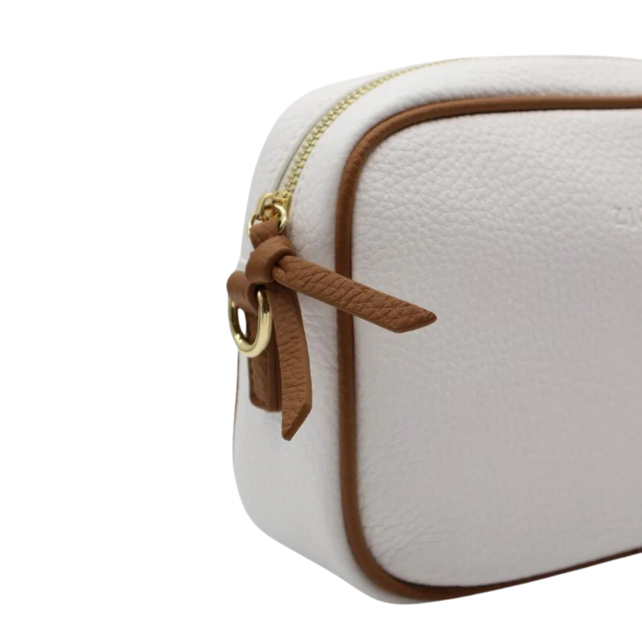 Ruby Sports Cross Body Bag Dual Tone White Tan