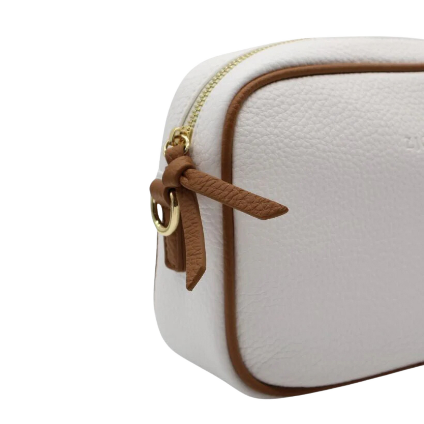 Ruby Sports Cross Body Bag Dual Tone White Tan