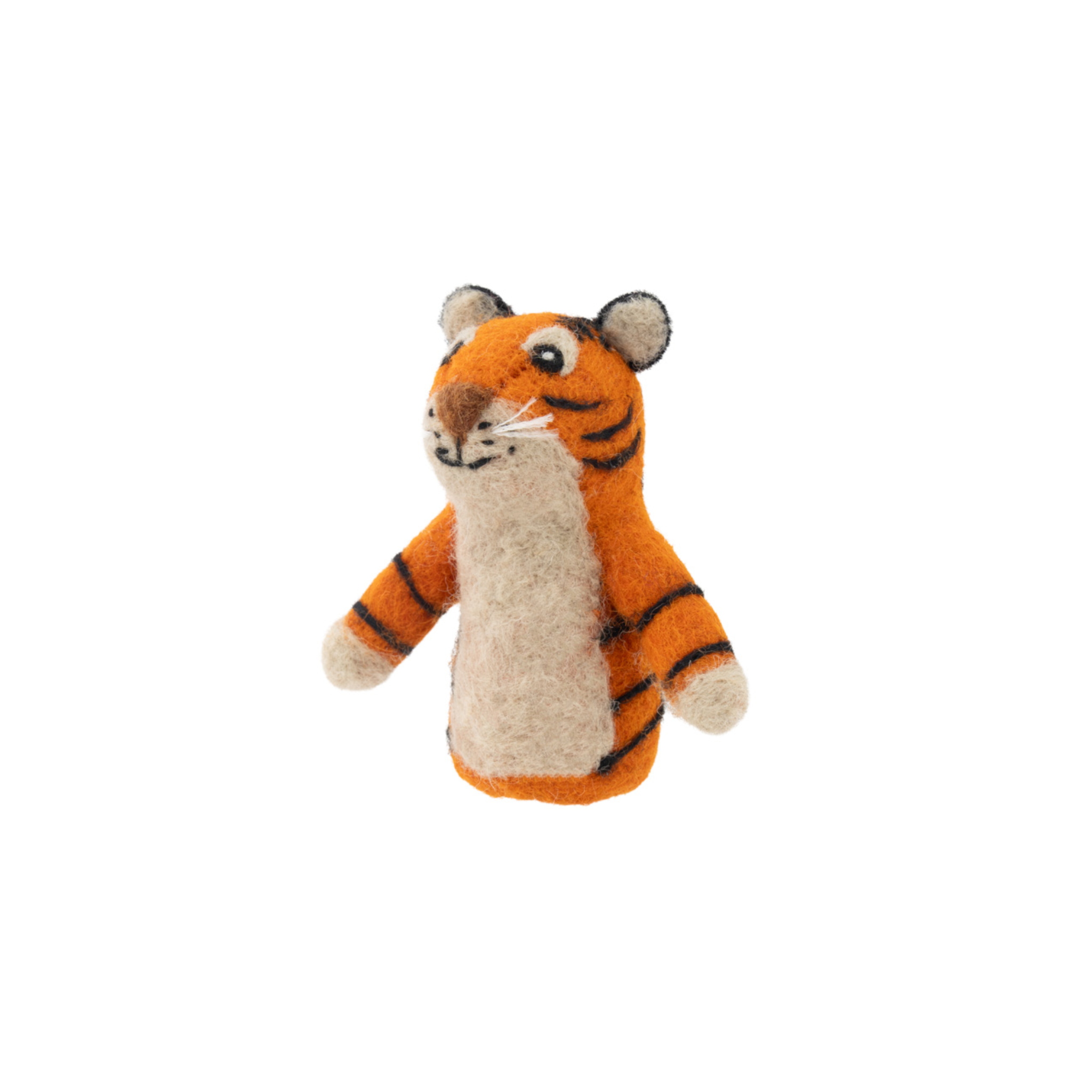Felted Finger Puppet Tiger