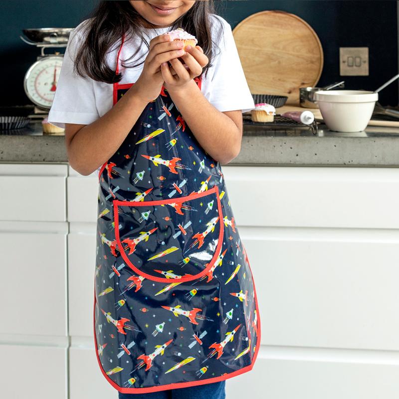 Children's Apron Space Age