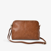 Burbank Crossbody Large Tan Pebble