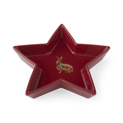 Heritage Hare Nibble & Dip Bowl Red Star