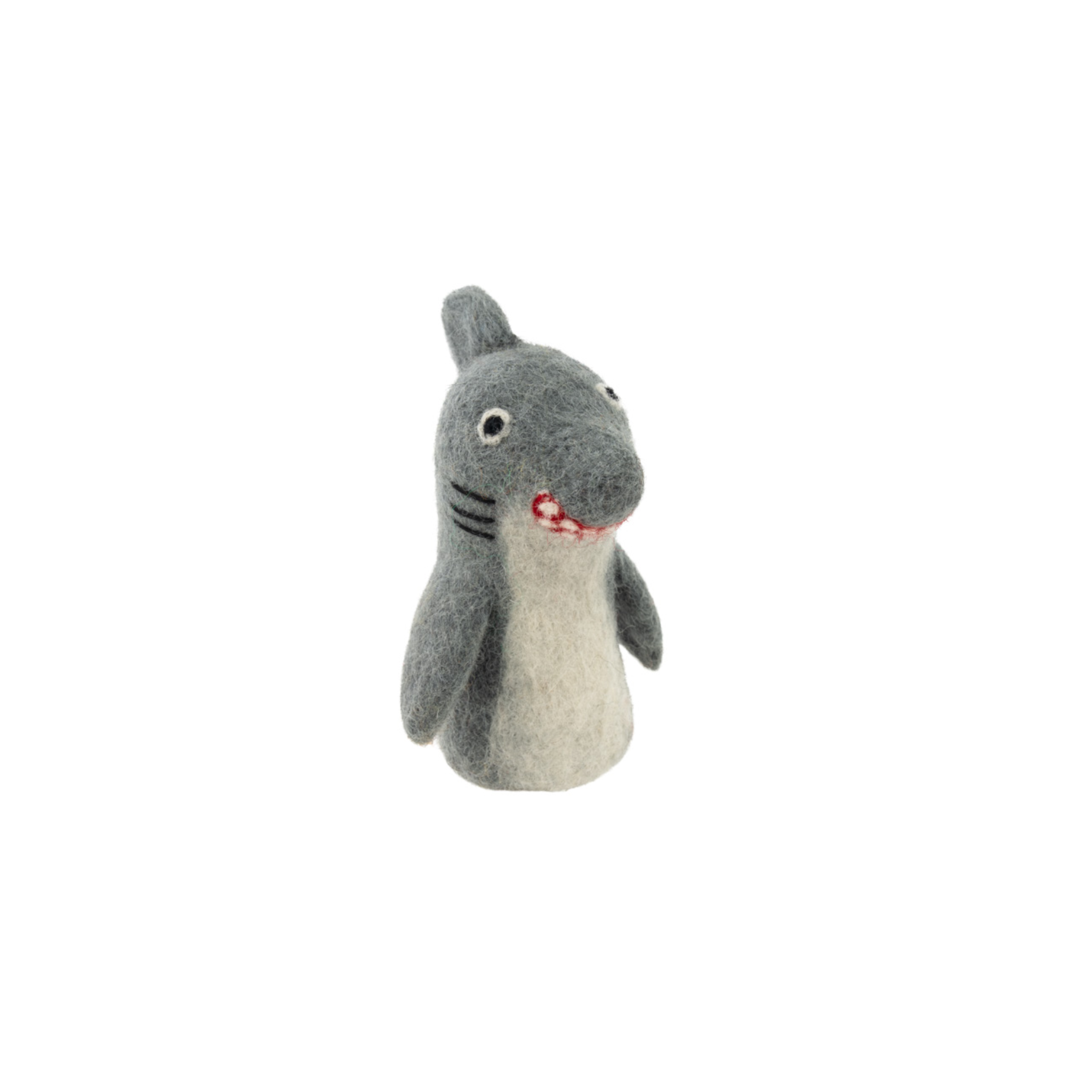 Felted Finger Puppet Shark