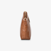 Burbank Crossbody Large Tan Pebble