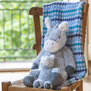 Confetti Stripe Baby Blanket Blue