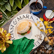 Black Toast Medium Dinner Plate (8 1/2″)