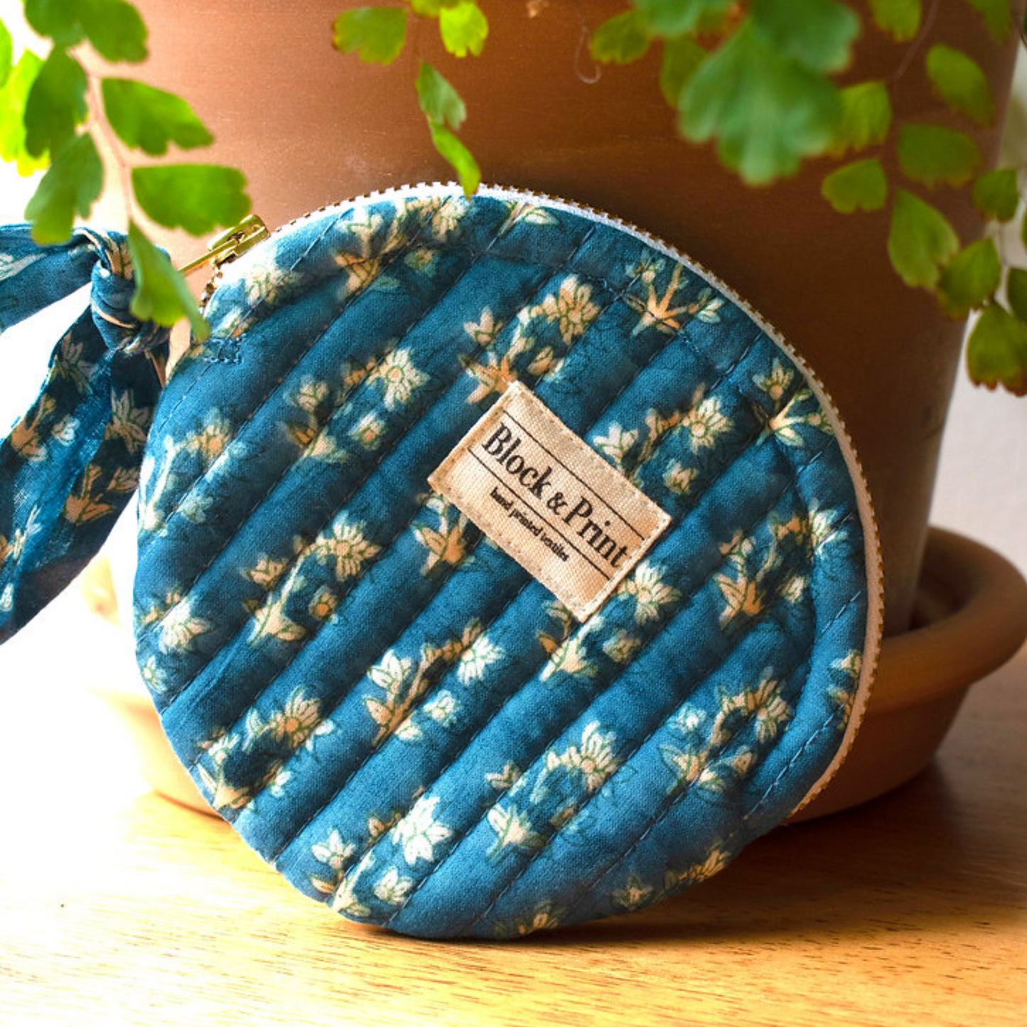 Mini Coin Pouch Blue Seed