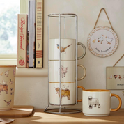 Stacking Mugs & Holder Buttercup Farm