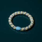 KKNEKKI Original Hair Tie Mix Seablue Light Yellow Glitter