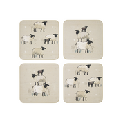 Set Of 4 Coasters Highland Sheep