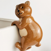 Bear Pot Sitter Brown