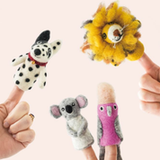 Handmade Felted Finger Puppet Ginger Cat