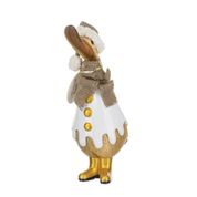 Christmas Gilded Caramel Duckling Snowman