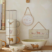 Round Plaque Home Sweet Home Buttercup Farm