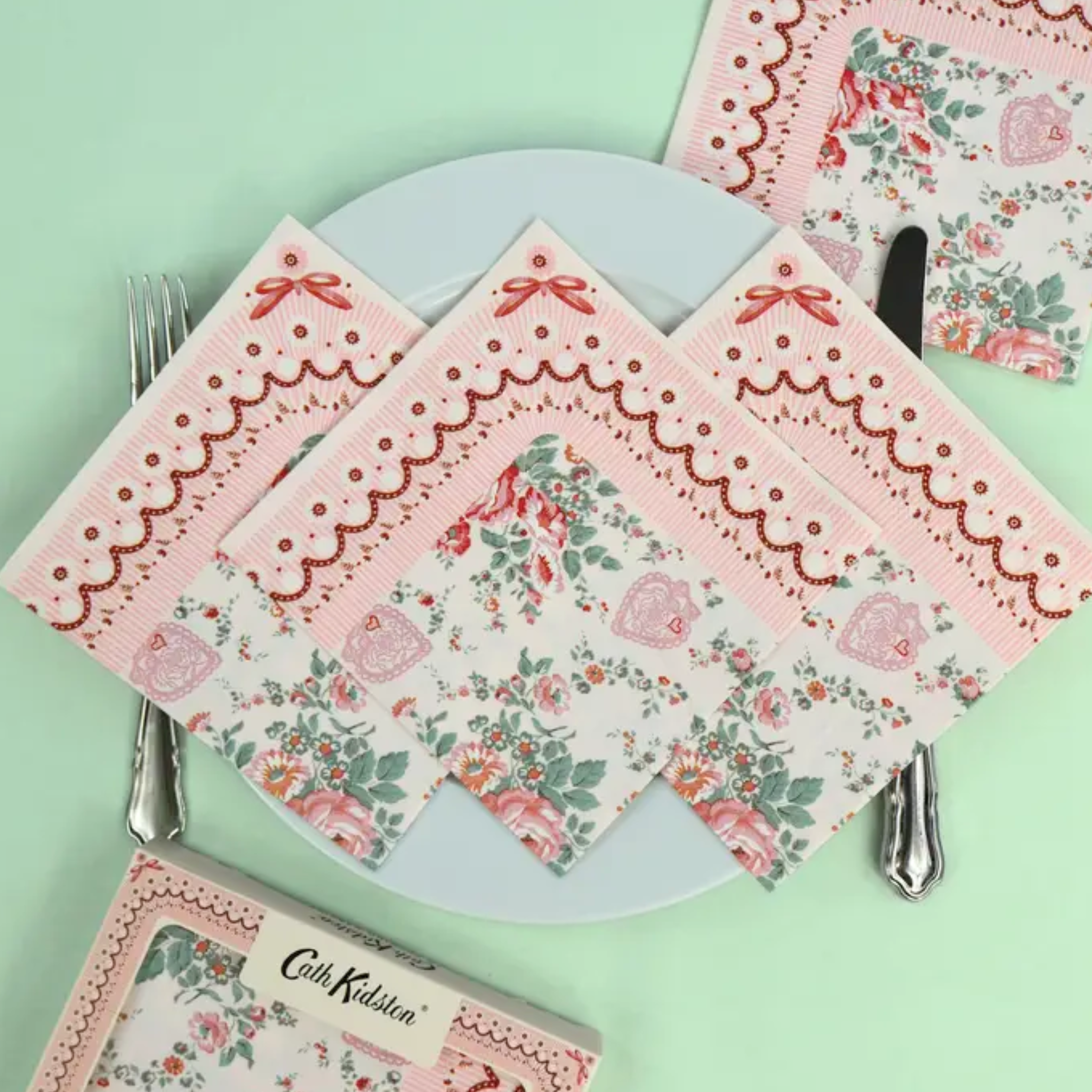 Hackney Rose Paper Lunch Napkins
