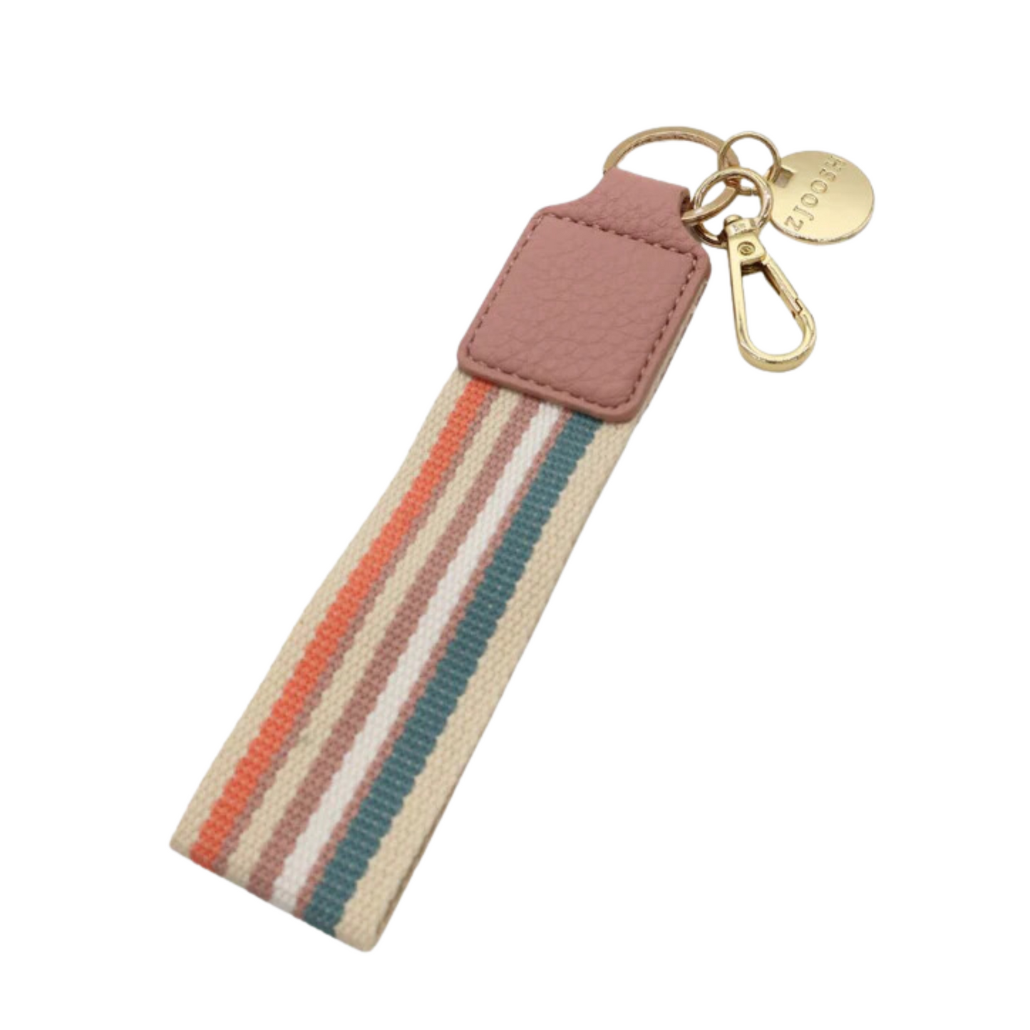 Odie Keyring Pink White Aqua