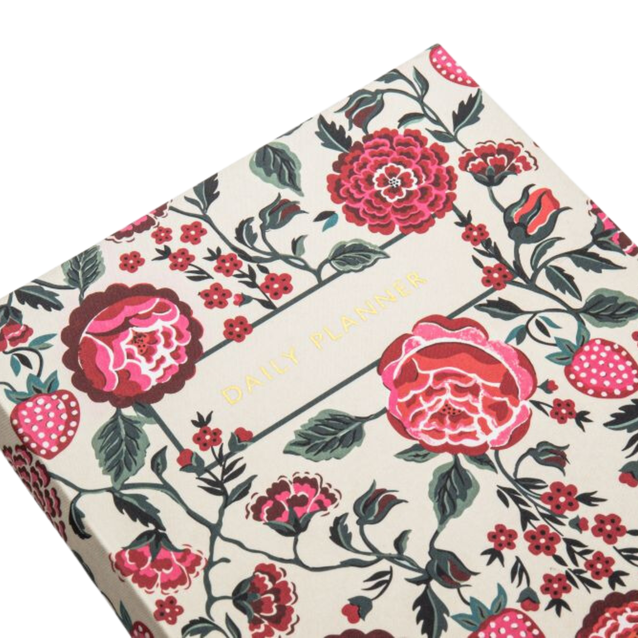 A5 Soft Cloth Cover Daily Planner Strawberry Garden