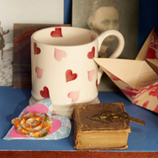 Pink Hearts 1/2 Pint Mug