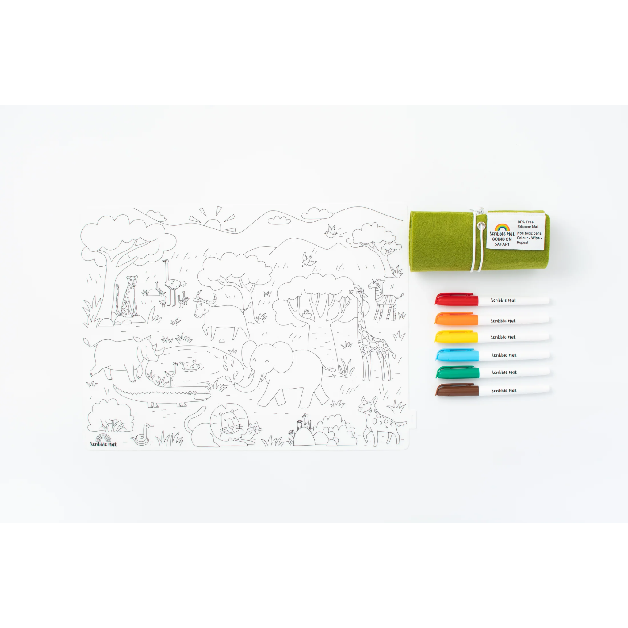 Going On Safari Reusable Scribble Mat