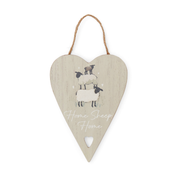 Heart Plaque Home Sheep Home Highland Sheep