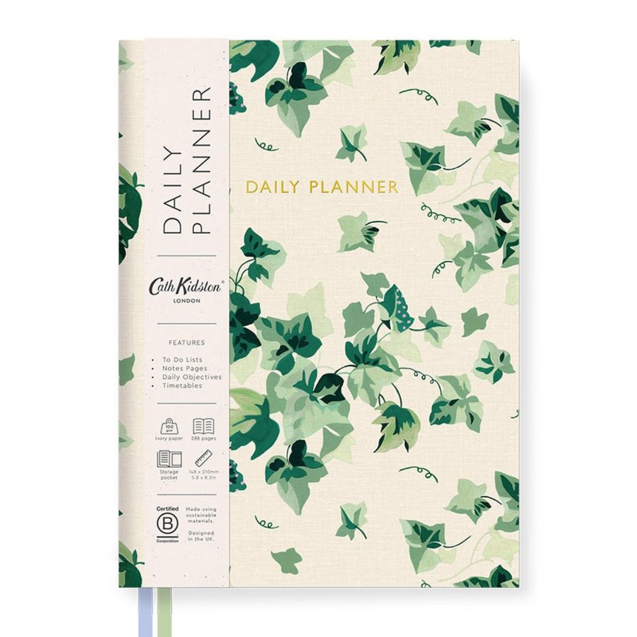 A5 Fabric Daily Planner Leaves