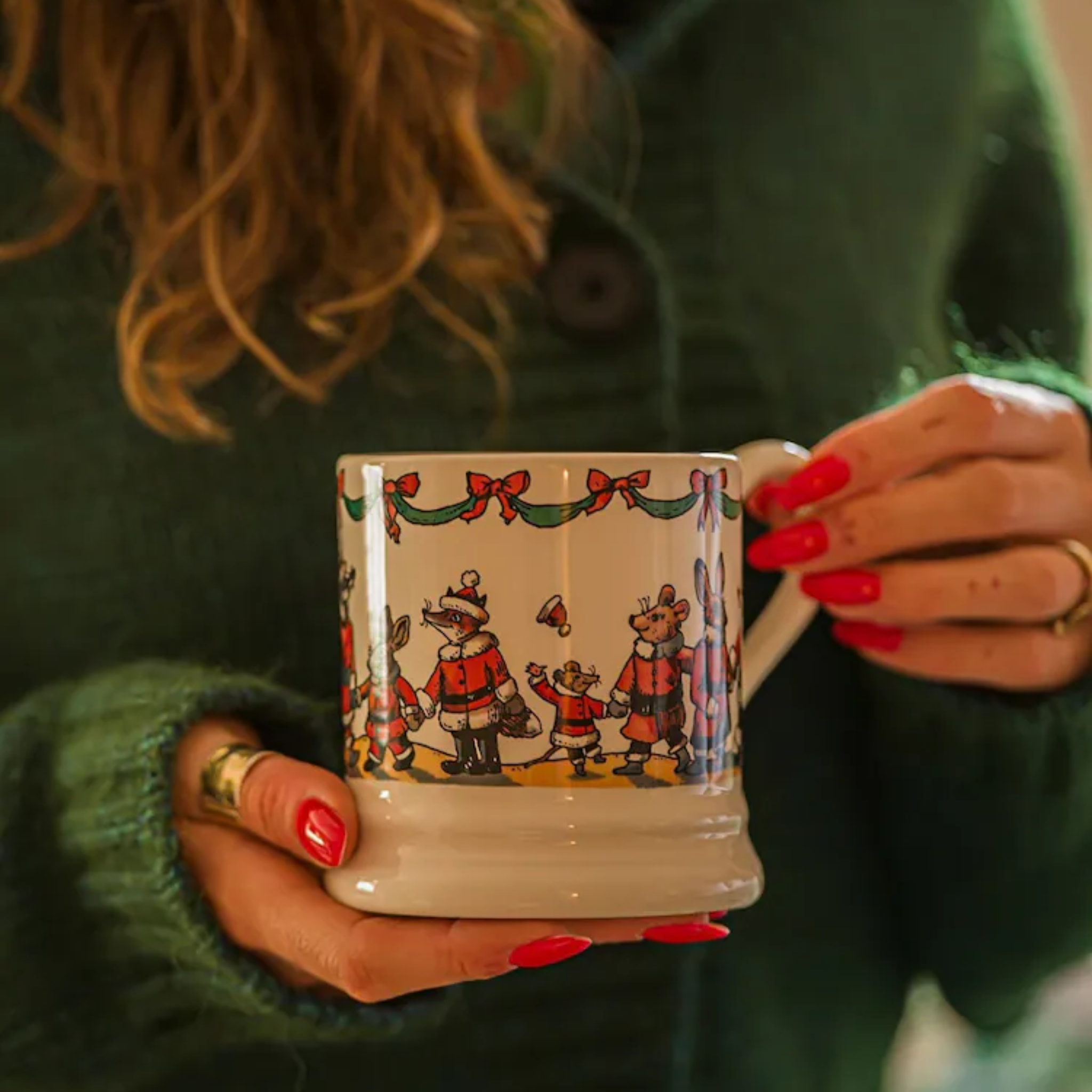Woodland Santa 1/2 Pint Mug
