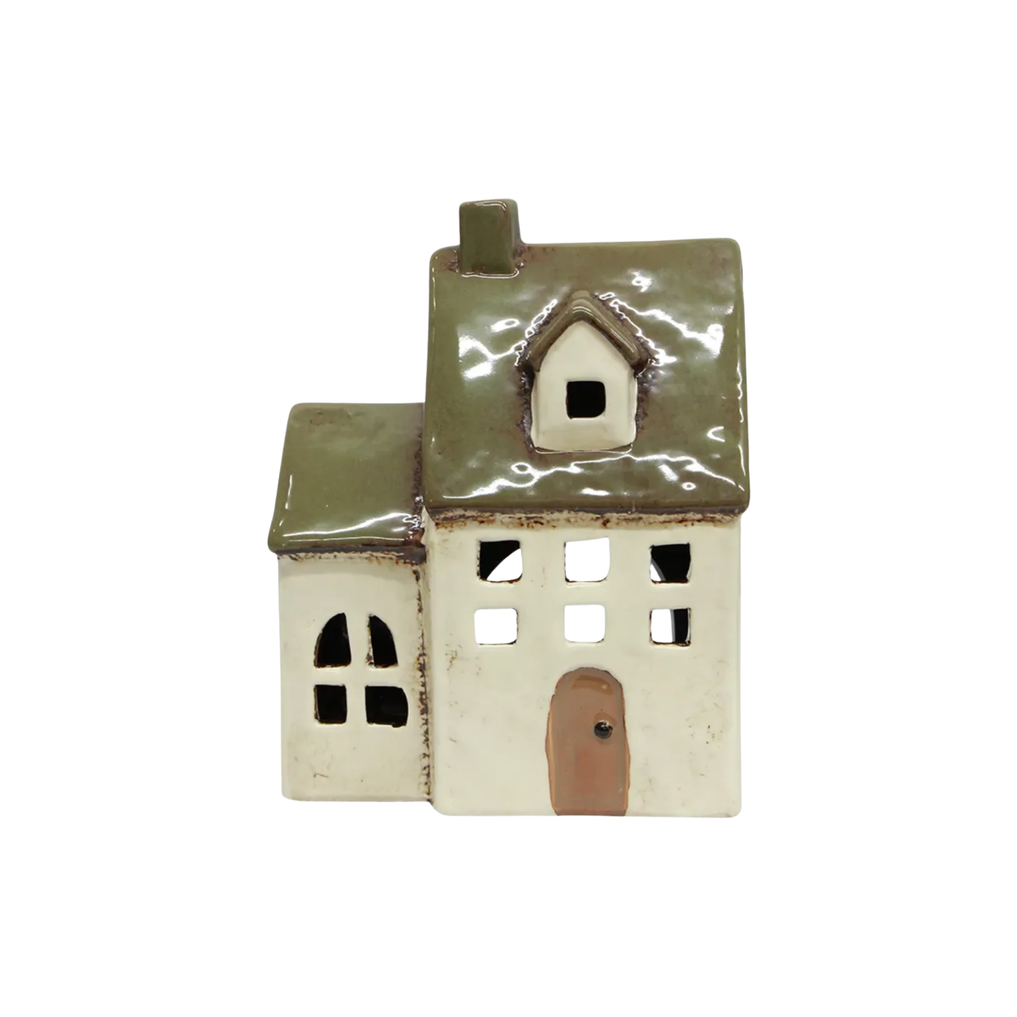Alsace Tea Light Chapel Olive Green