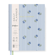 B6 Fabric Daily Planner Blue Stripe Floral