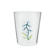 Botanical Icons Blue Bell Glass Tumbler