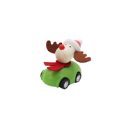 Wooden Christmas Pull Back Car Reindeer