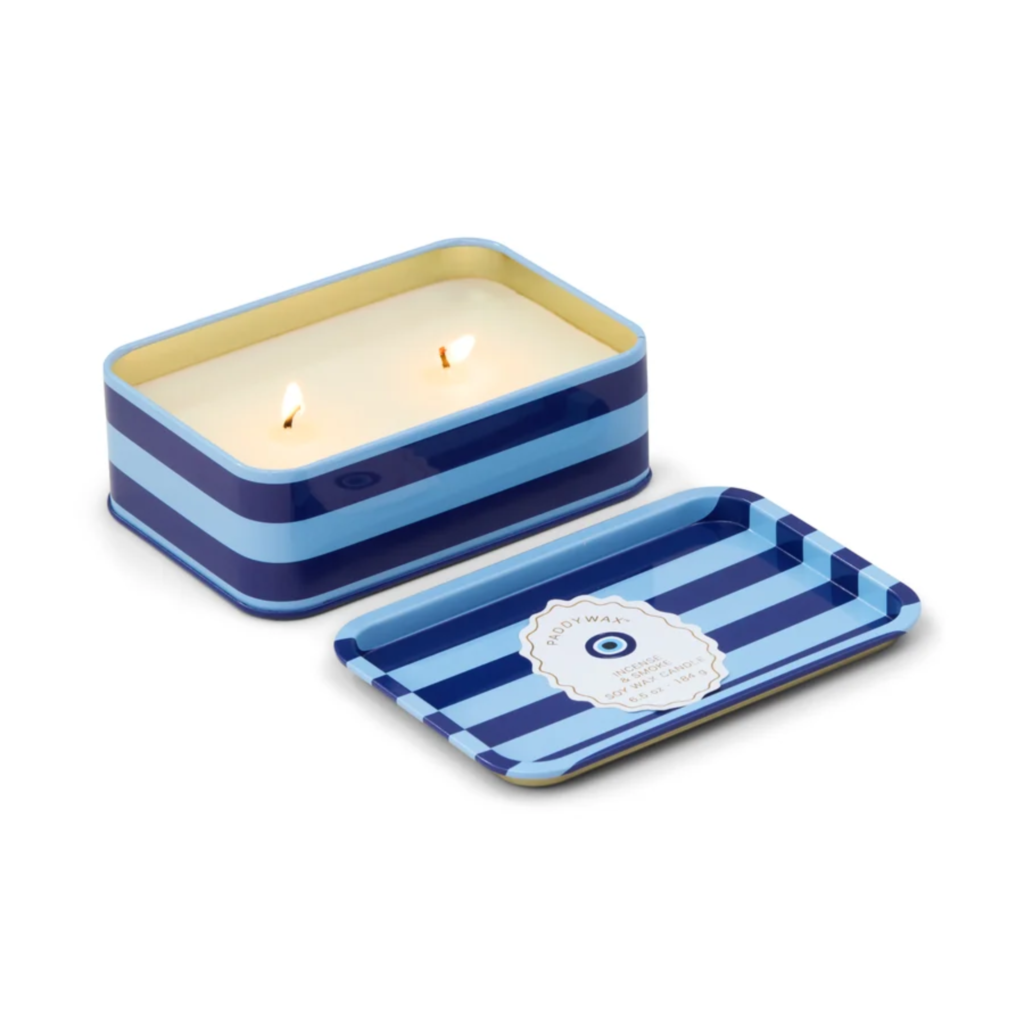 A Dopo 6.5oz Printed Tin Candle Incense & Smoke