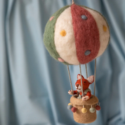 Hot Air Balloon with Fox Felt Decoration