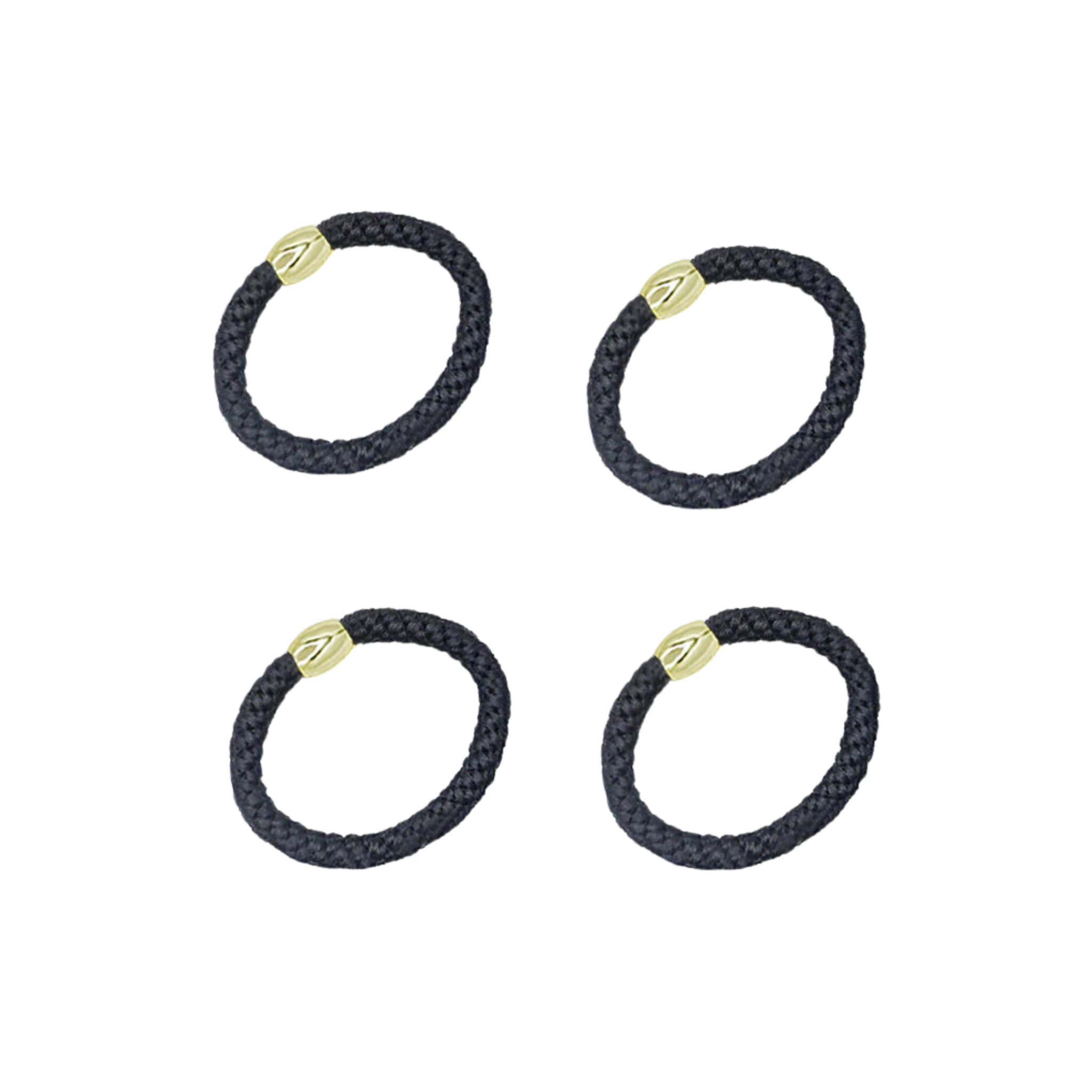 Harvey Hair Ties Set Black