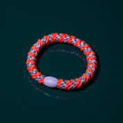 KKNEKKI Original Hair Tie Stripe Lilac Neon Pink