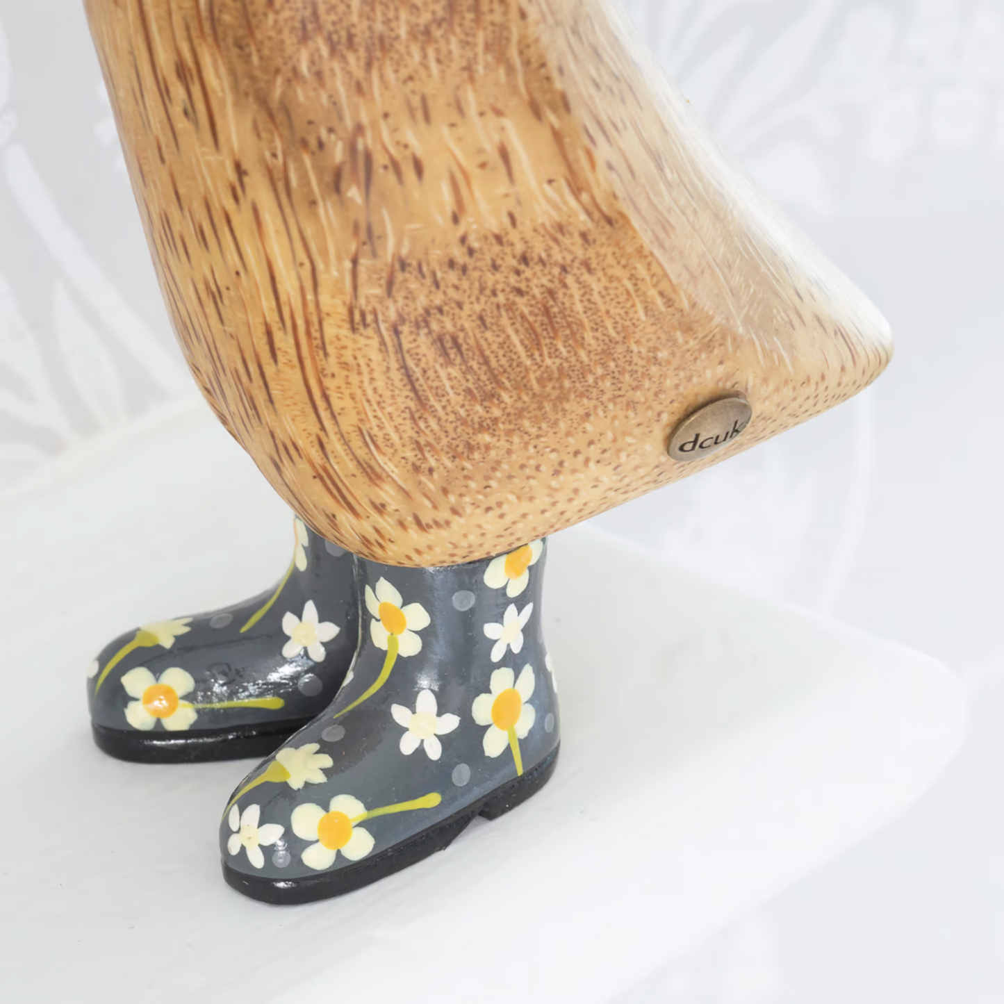 Floral Hat & Boots Duckling Green