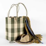 Bahia Basket Gazia Double Handle Large Khaki