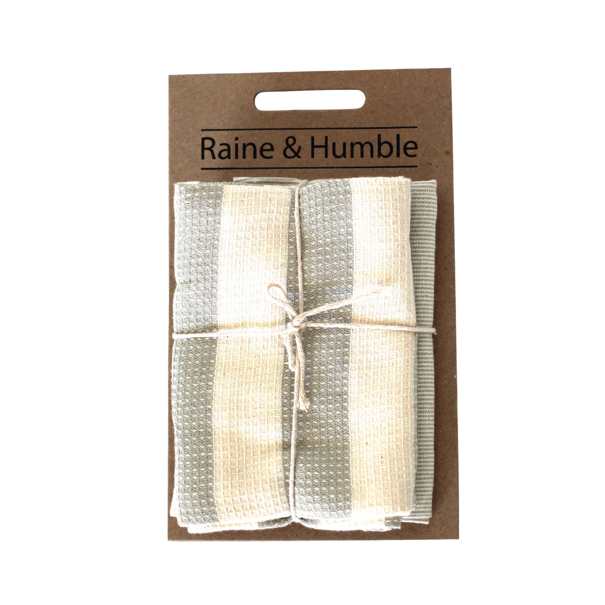 Stripe Tea Towel Set Sage