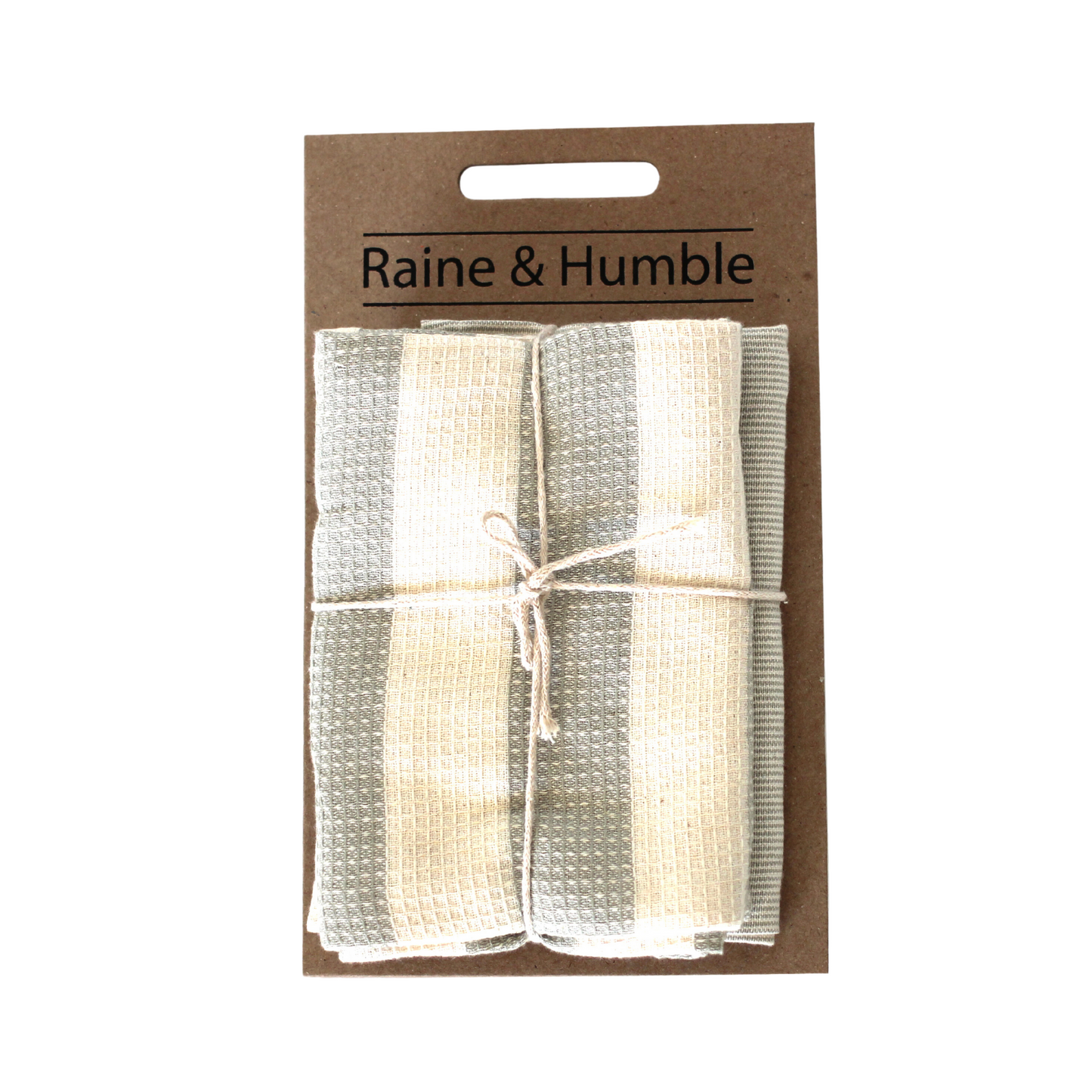 Stripe Tea Towel Set Sage